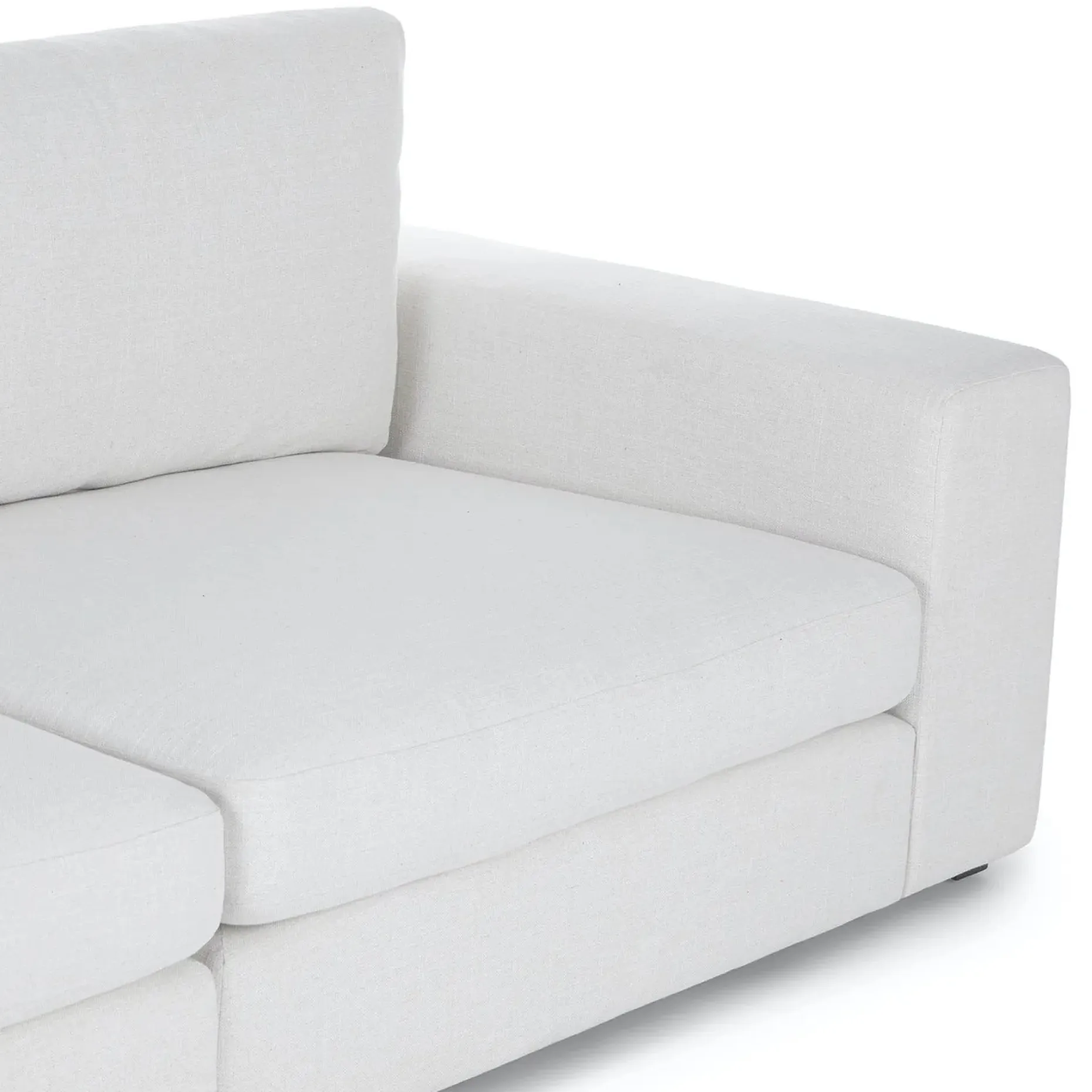 Beta 133.5" Modular Corner Sectional - Quartz White