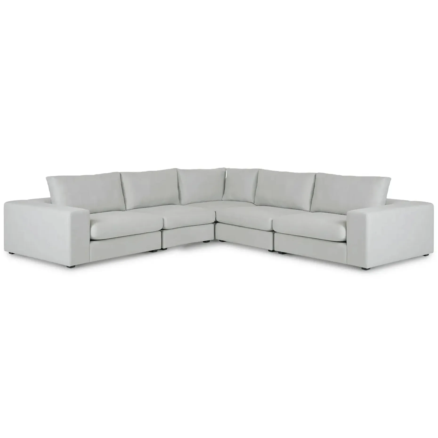 Beta 133.5" Modular Corner Sectional - Welsh Gray