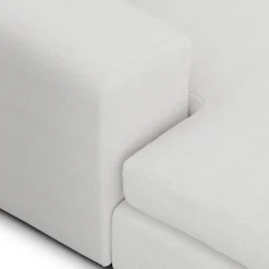 Beta 98" Modular Left Chaise Sectional - Quartz White