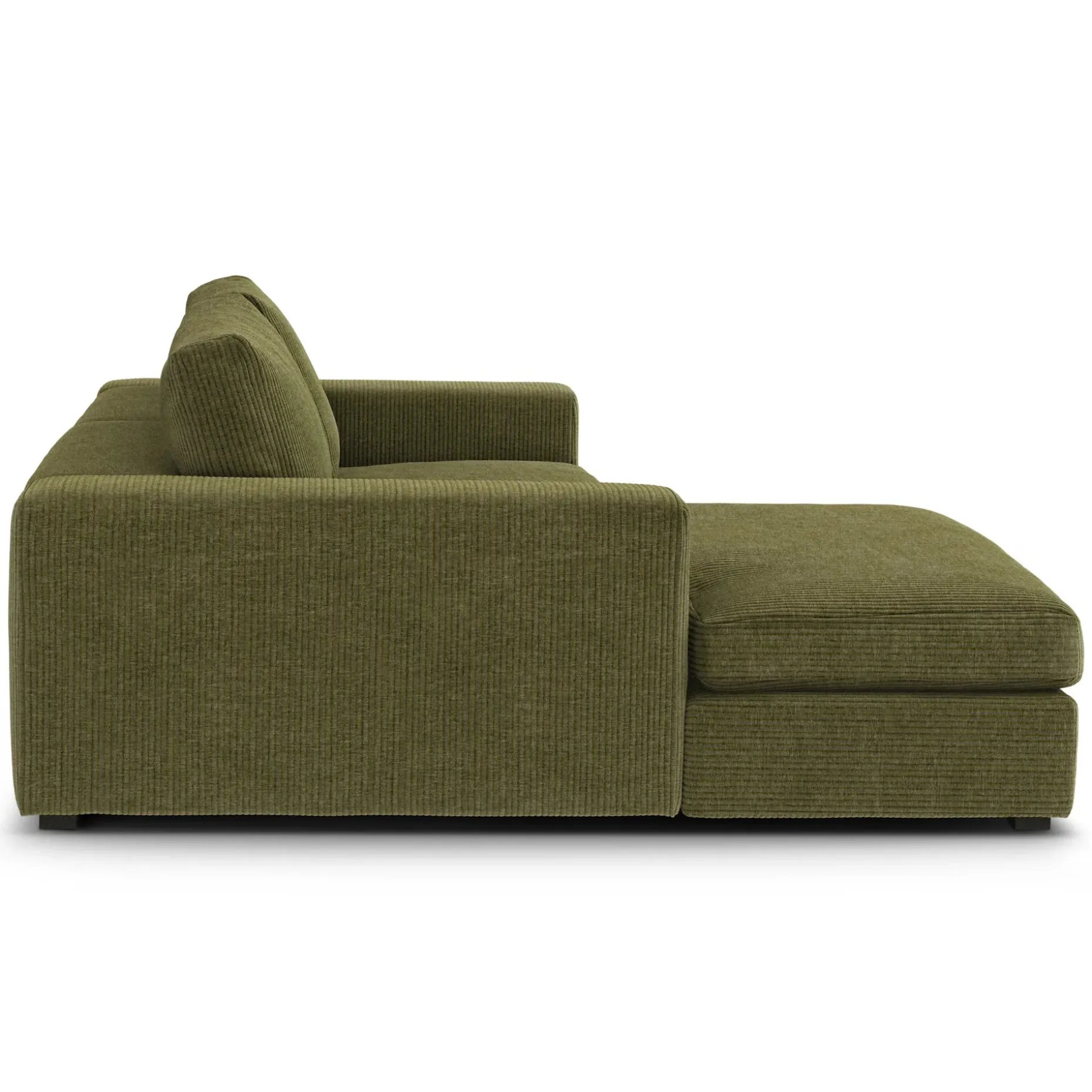 Beta 98" Modular Left Chaise Sectional - Cypress Green