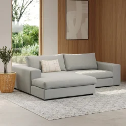 Beta 98" Modular Left Chaise Sectional - Welsh Gray