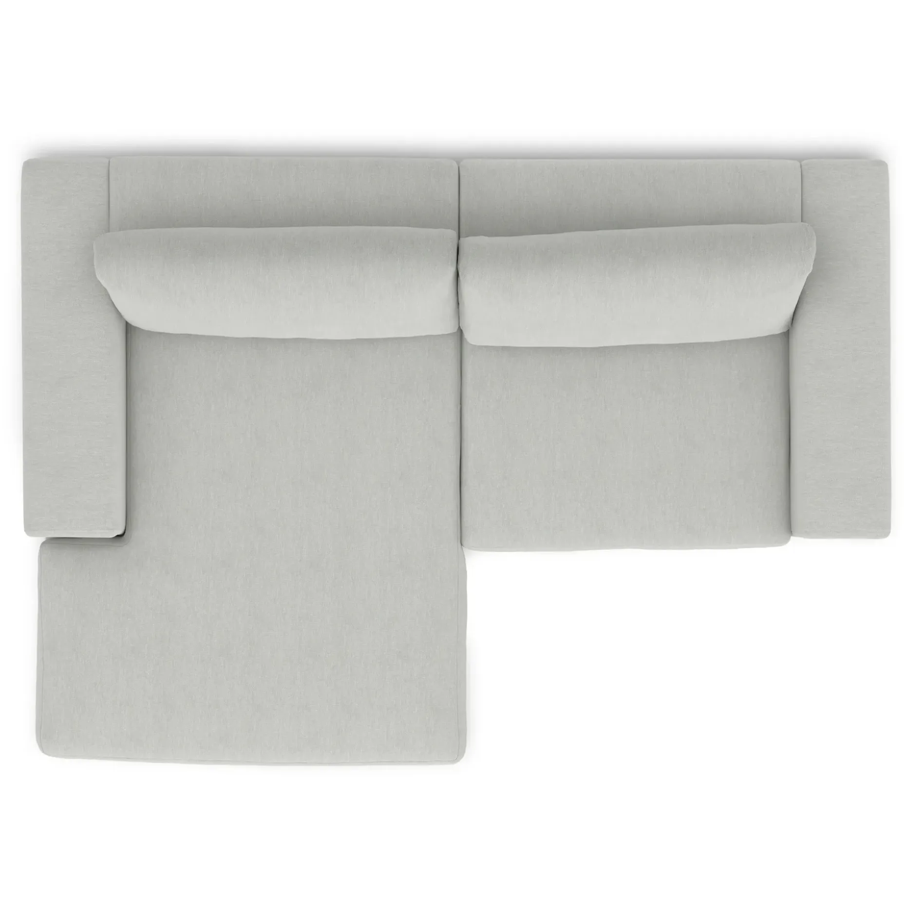 Beta 98" Modular Left Chaise Sectional - Welsh Gray