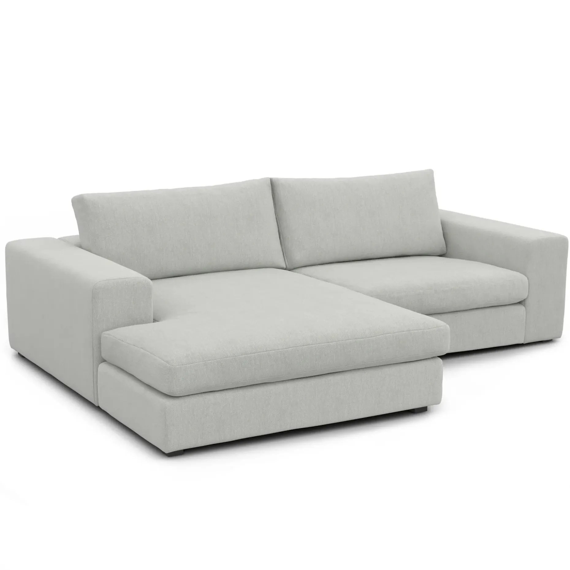 Beta 98" Modular Left Chaise Sectional - Welsh Gray
