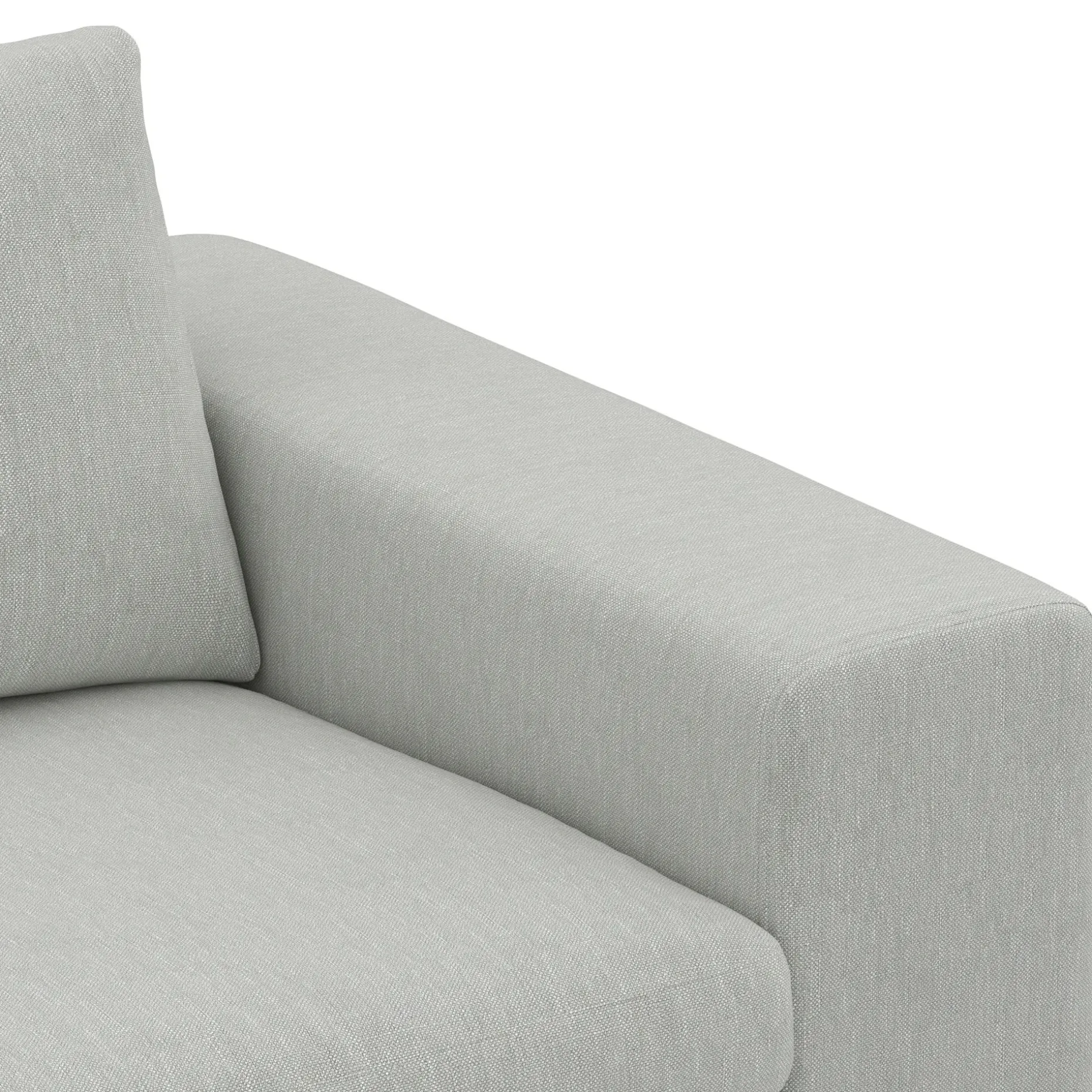 Beta 98" Modular Left Chaise Sectional - Welsh Gray