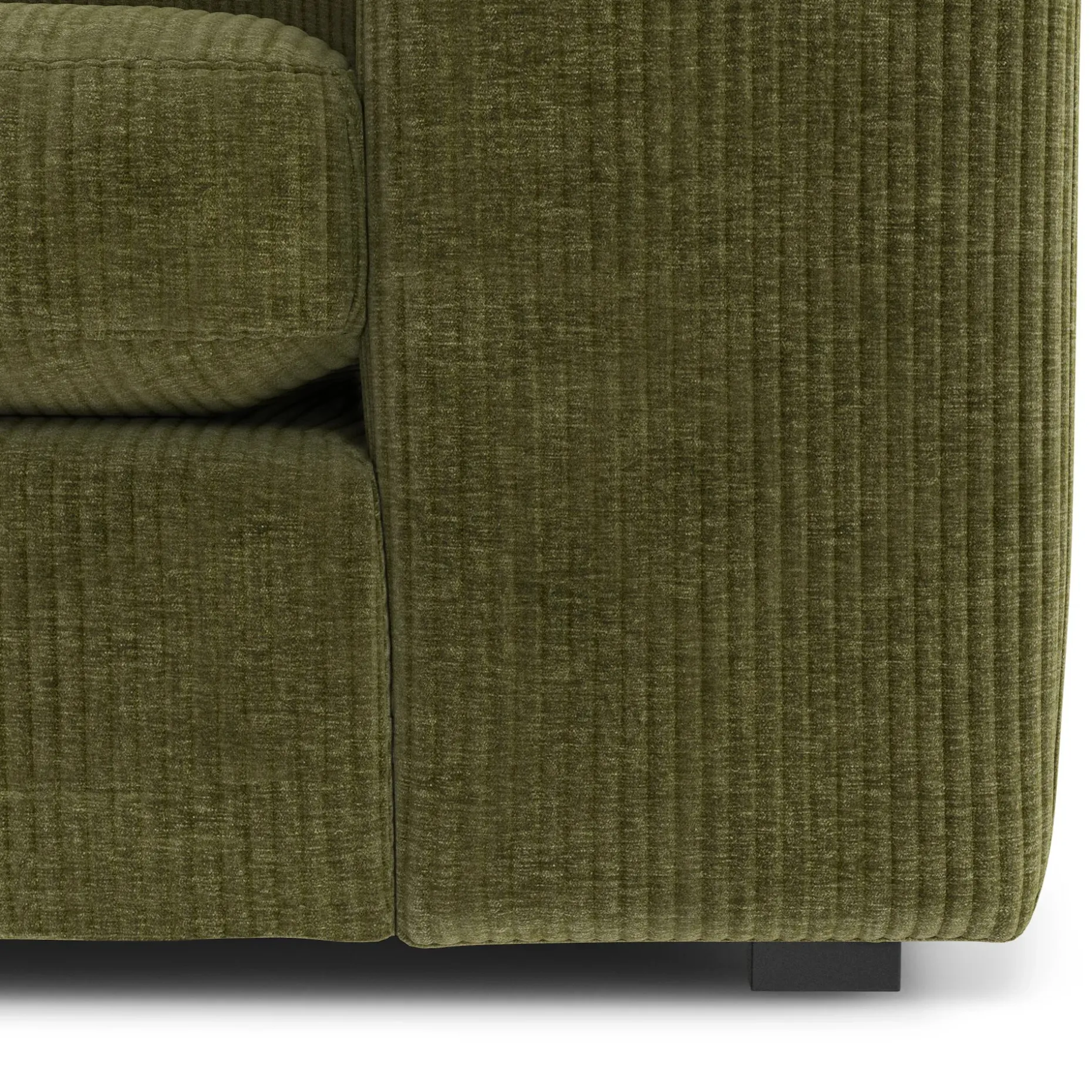 Beta 133.5" Modular L Sectional - Cypress Green
