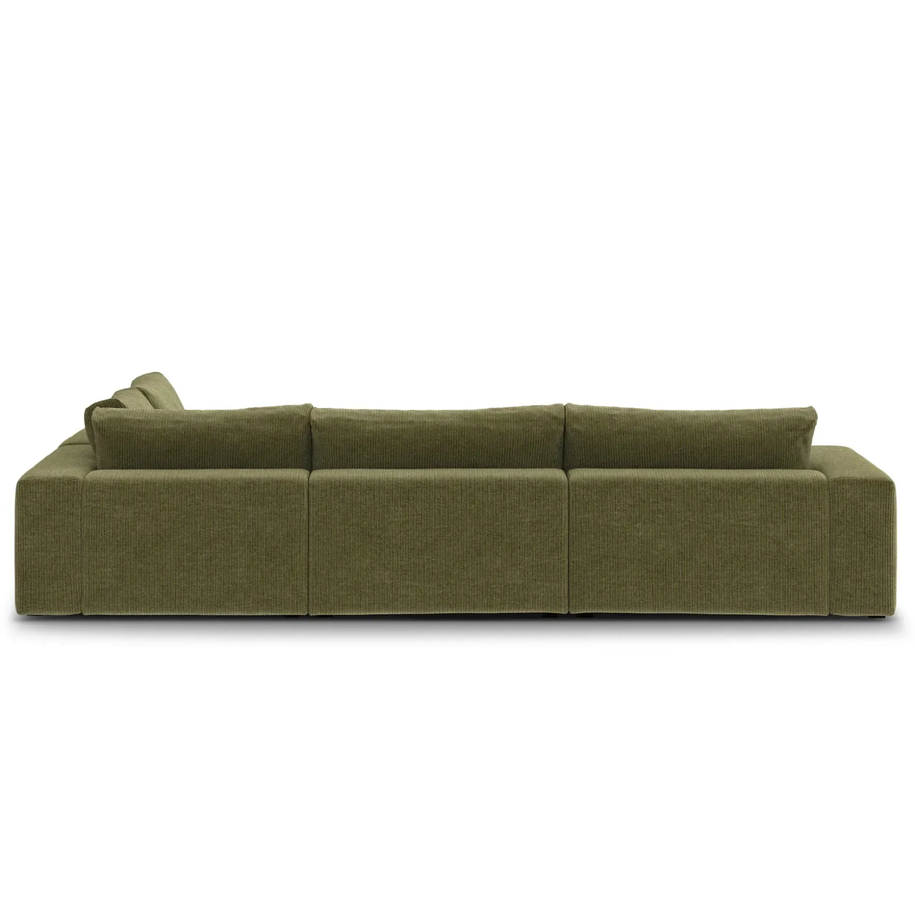 Beta 133.5" Modular L Sectional - Cypress Green