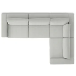Beta 133.5" Modular L Sectional - Welsh Gray