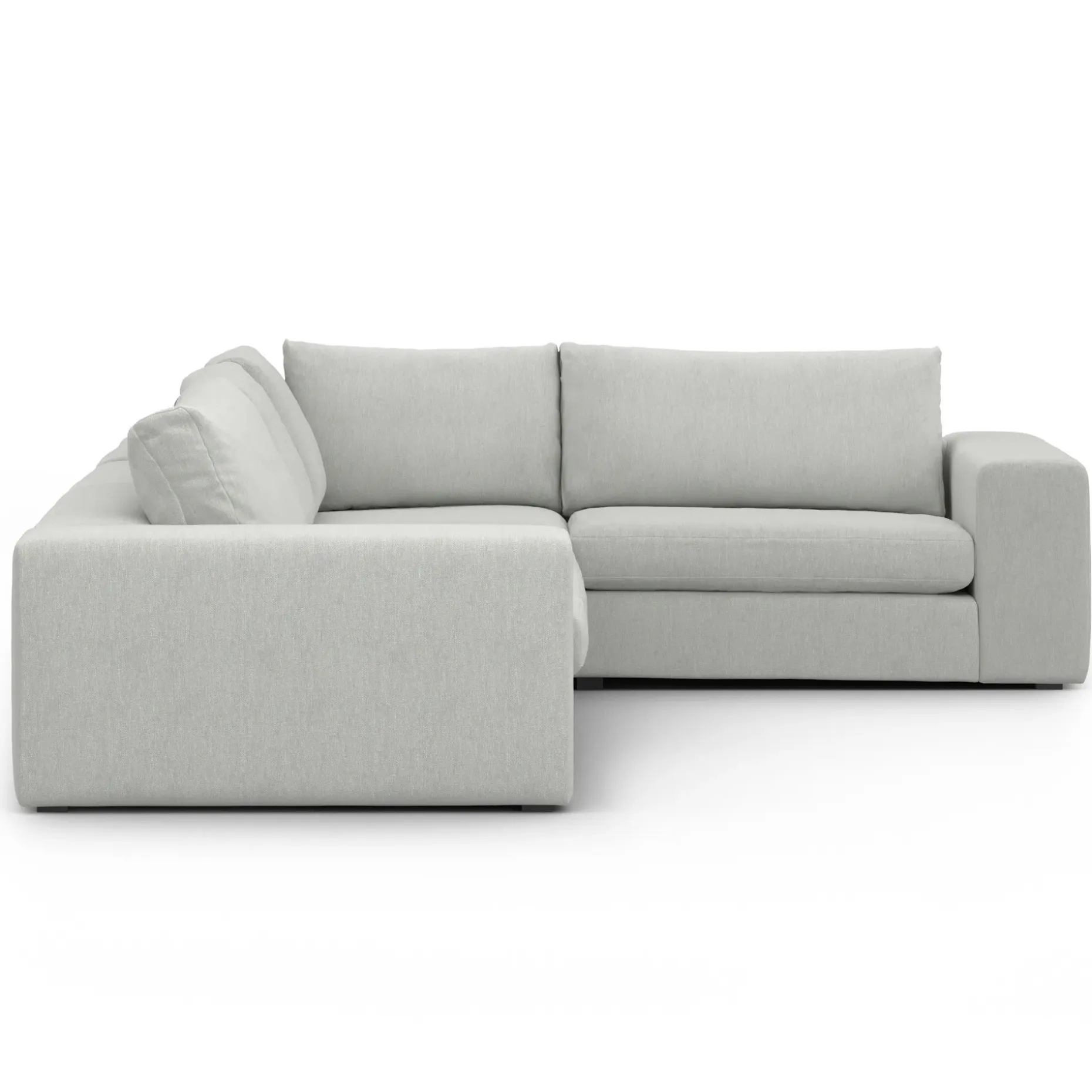 Beta 133.5" Modular L Sectional - Welsh Gray