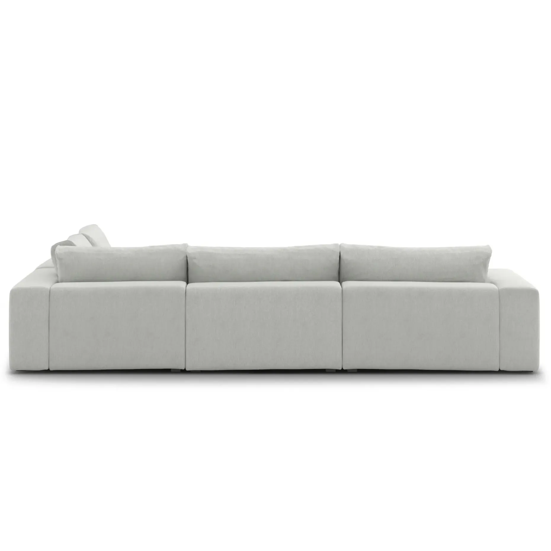Beta 133.5" Modular L Sectional - Welsh Gray