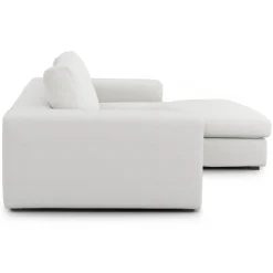 Beta 98" Modular Right Chaise Sectional - Quartz White