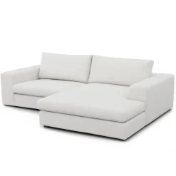 Beta 98" Modular Right Chaise Sectional - Quartz White