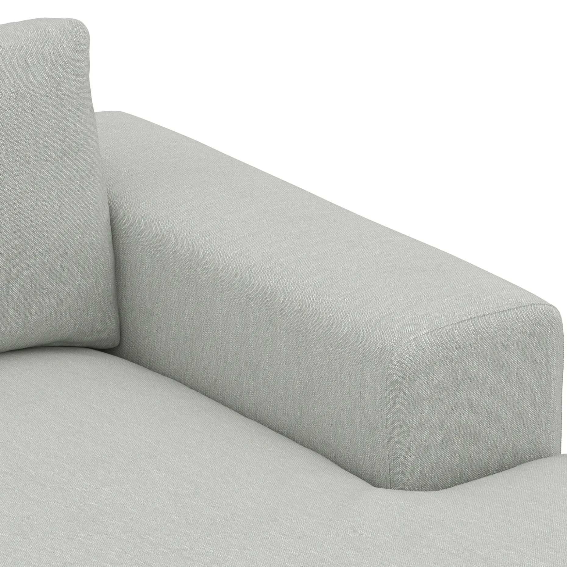 Beta 98" Modular Right Chaise Sectional - Welsh Gray