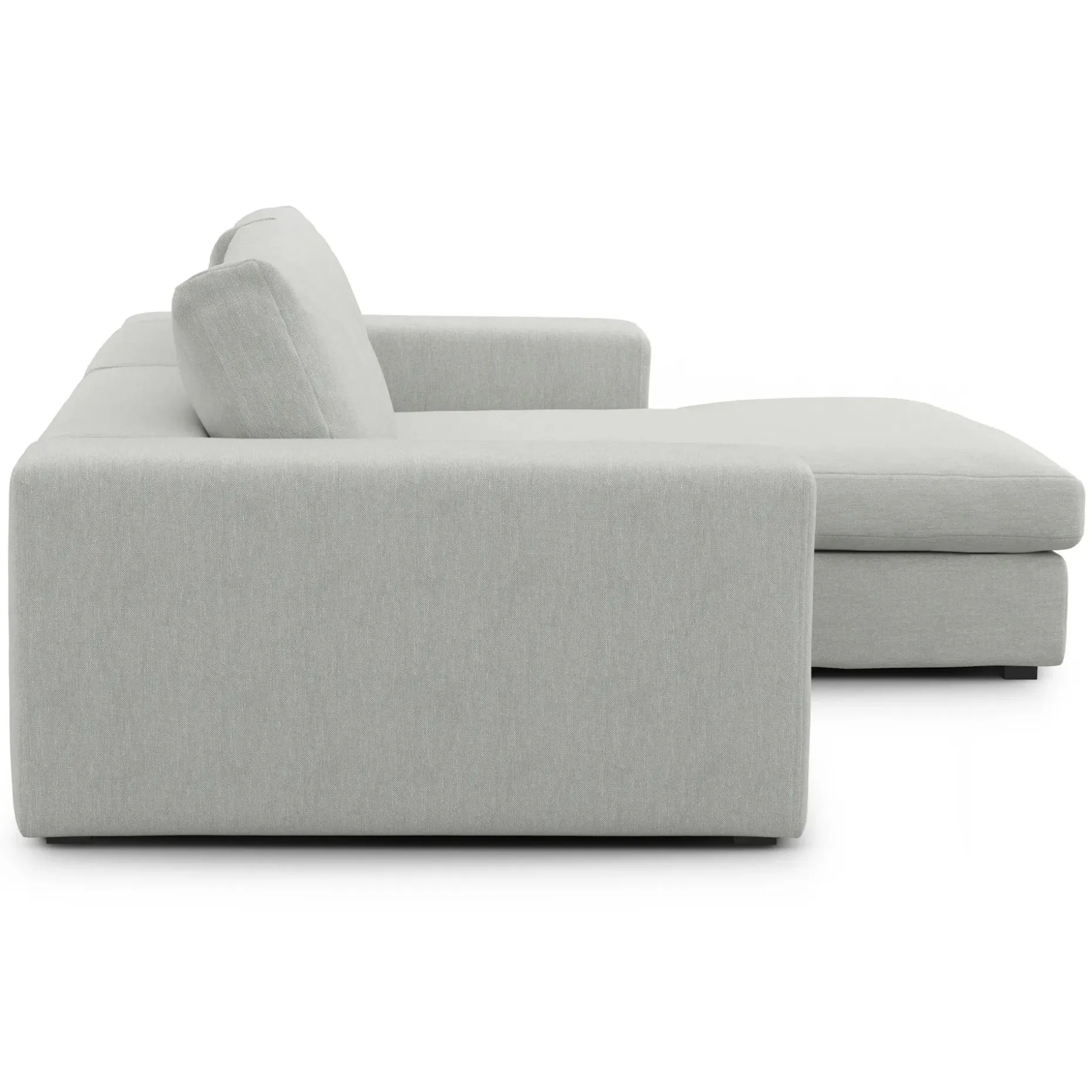Beta 98" Modular Right Chaise Sectional - Welsh Gray