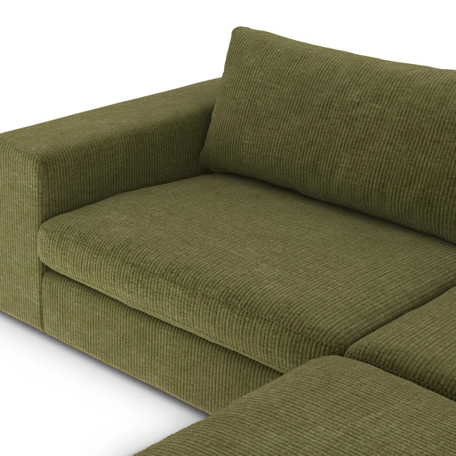 Beta 98" Modular Sectional - Cypress Green