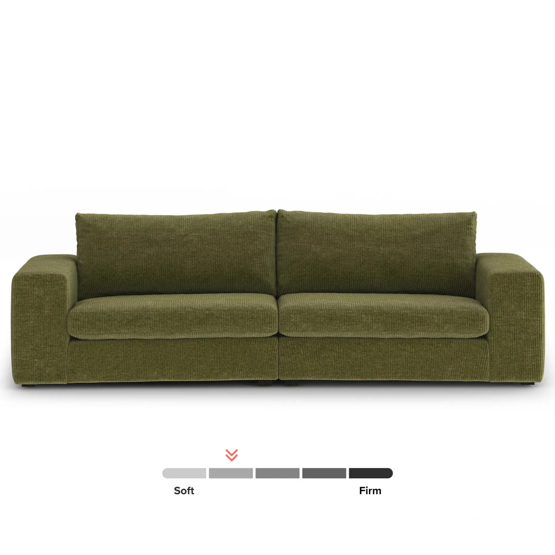 Beta 98" Modular Sofa - Cypress Green