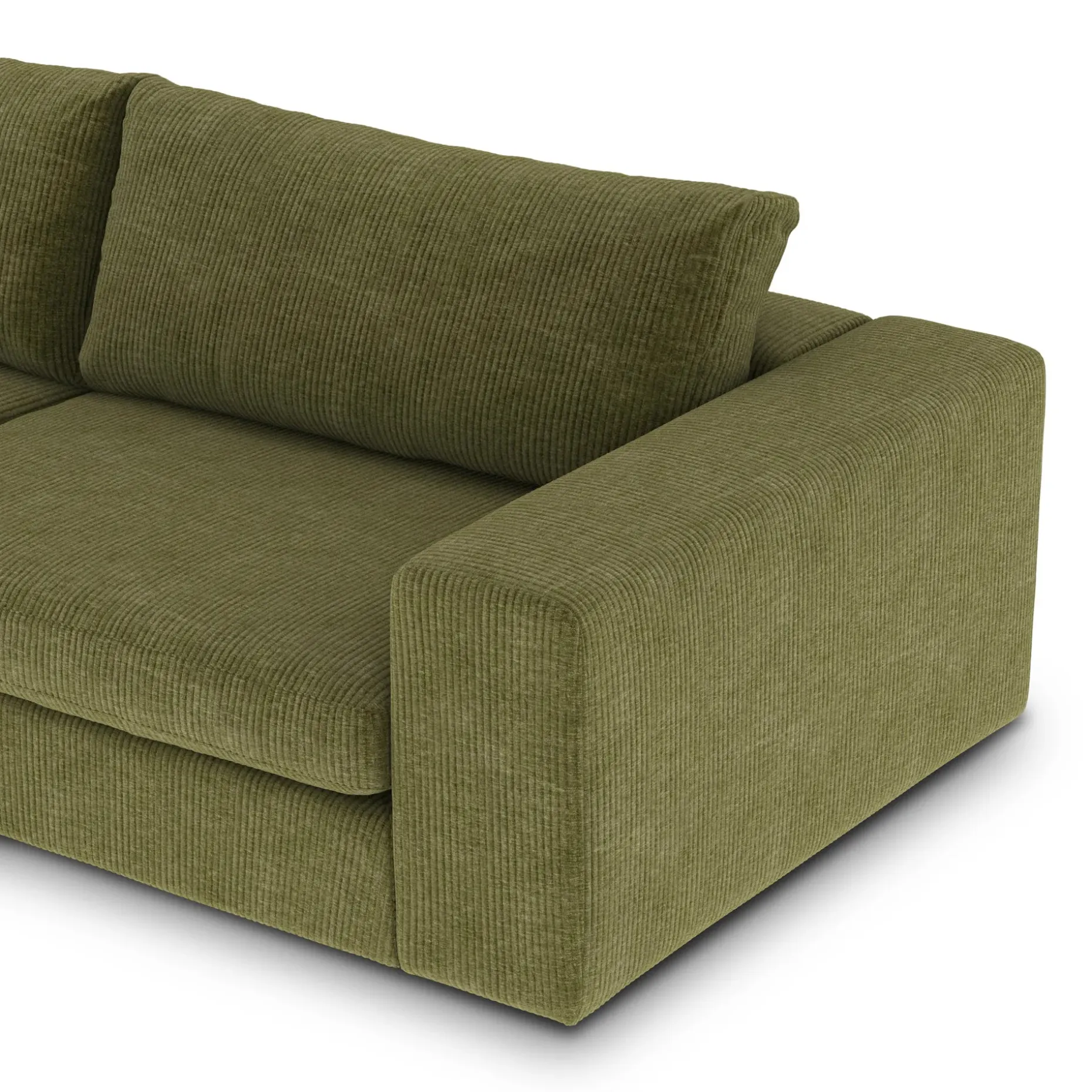 Beta 98" Modular Sofa - Cypress Green