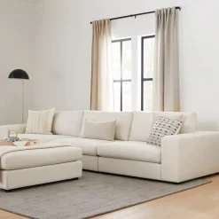 Beta 137" Modular Sofa - Quartz White