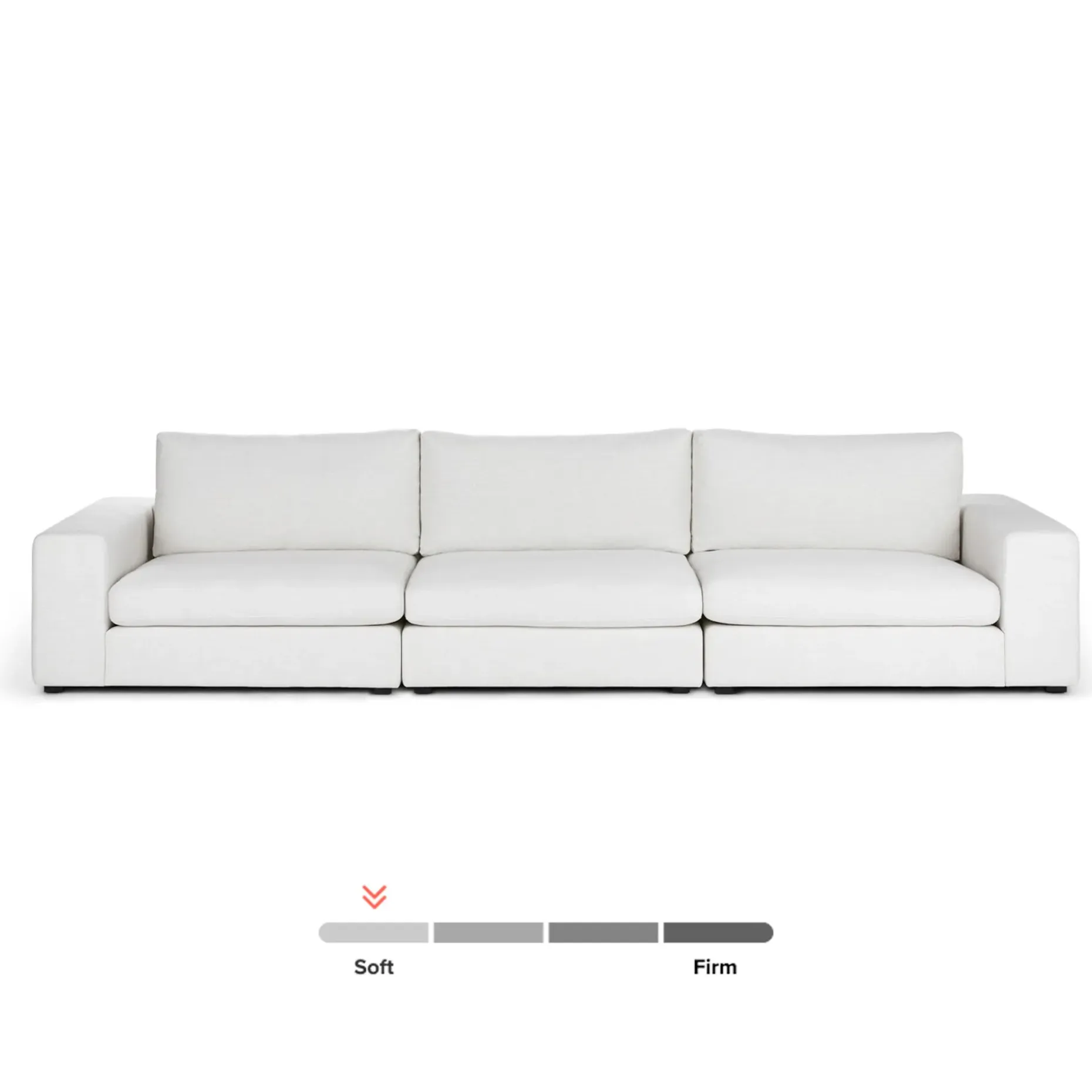 Beta 137" Modular Sofa - Quartz White