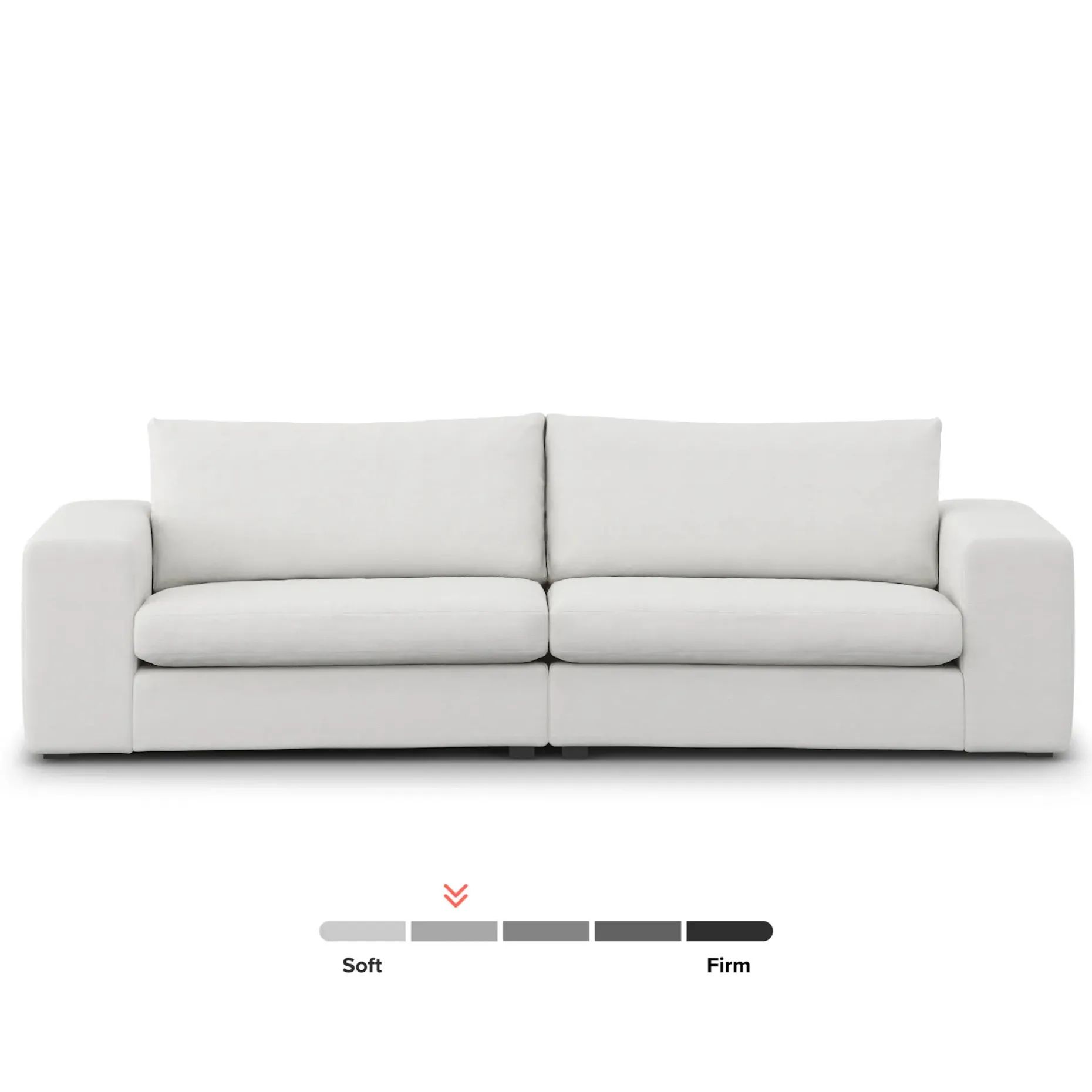 Beta 98" Modular Sofa - Quartz White