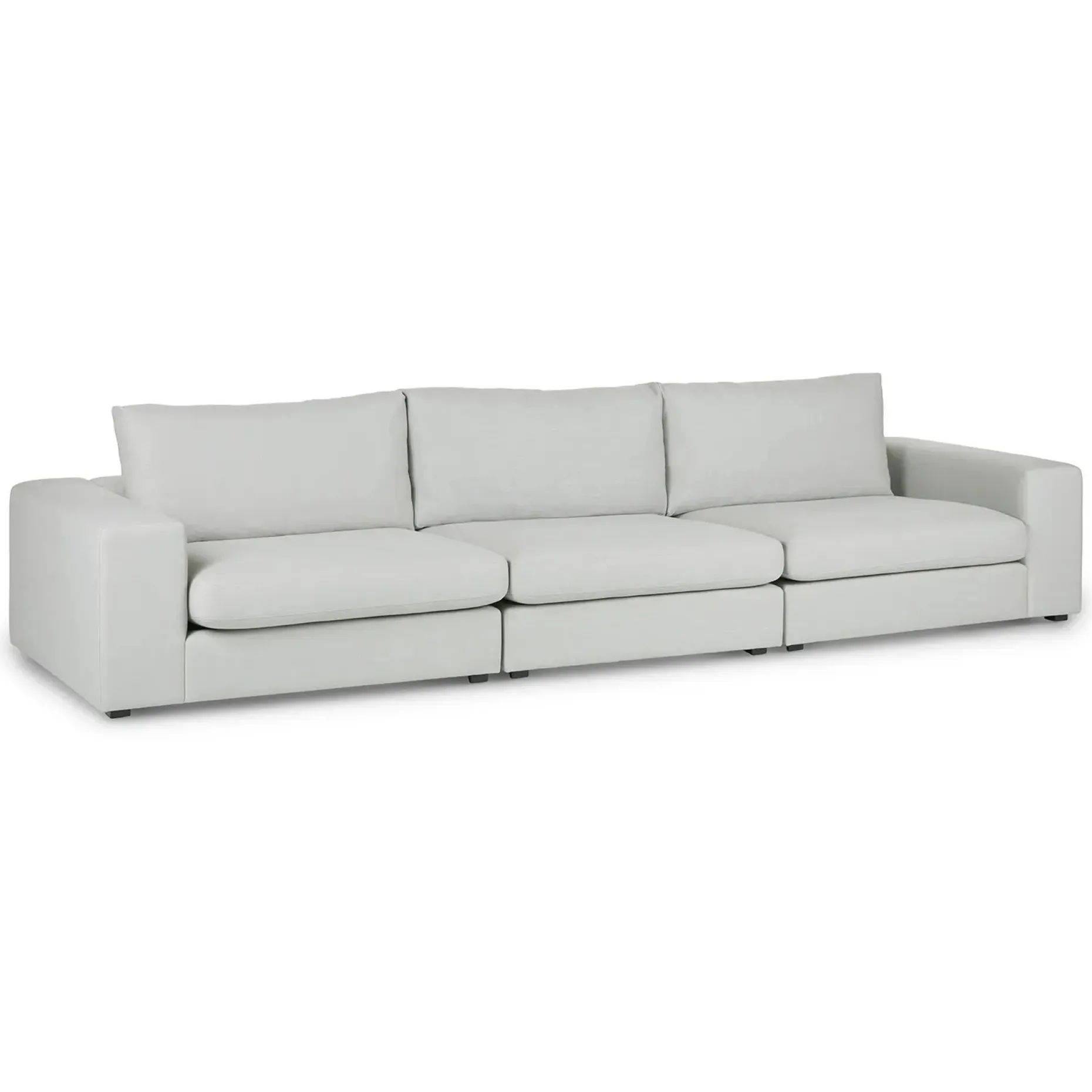 Beta 137" Modular Sofa - Welsh Gray