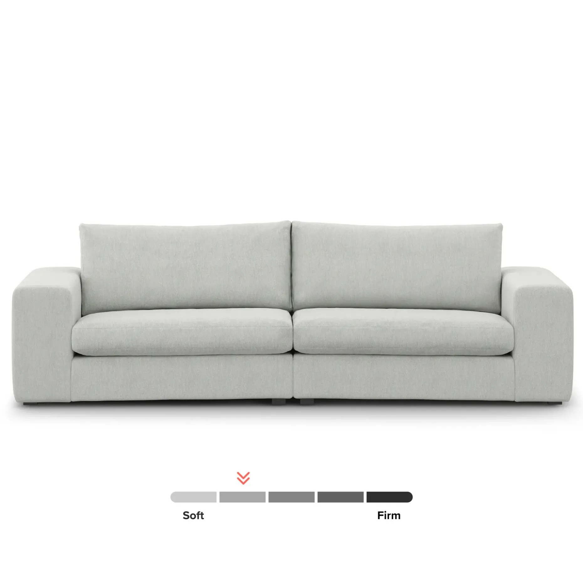 Beta 98" Modular Sofa - Welsh Gray