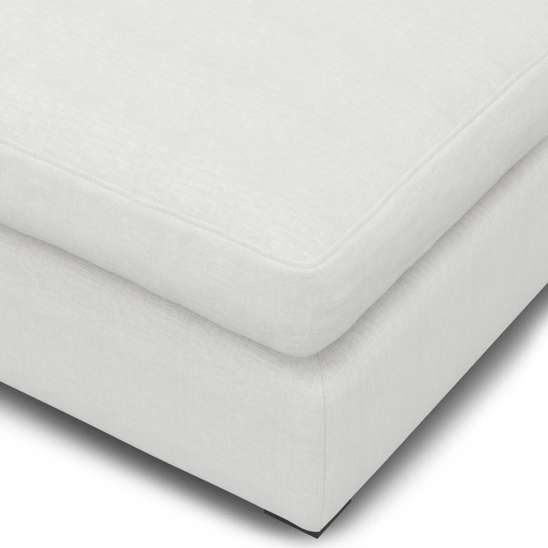 Beta 129.5" Modular U Sectional - Quartz White