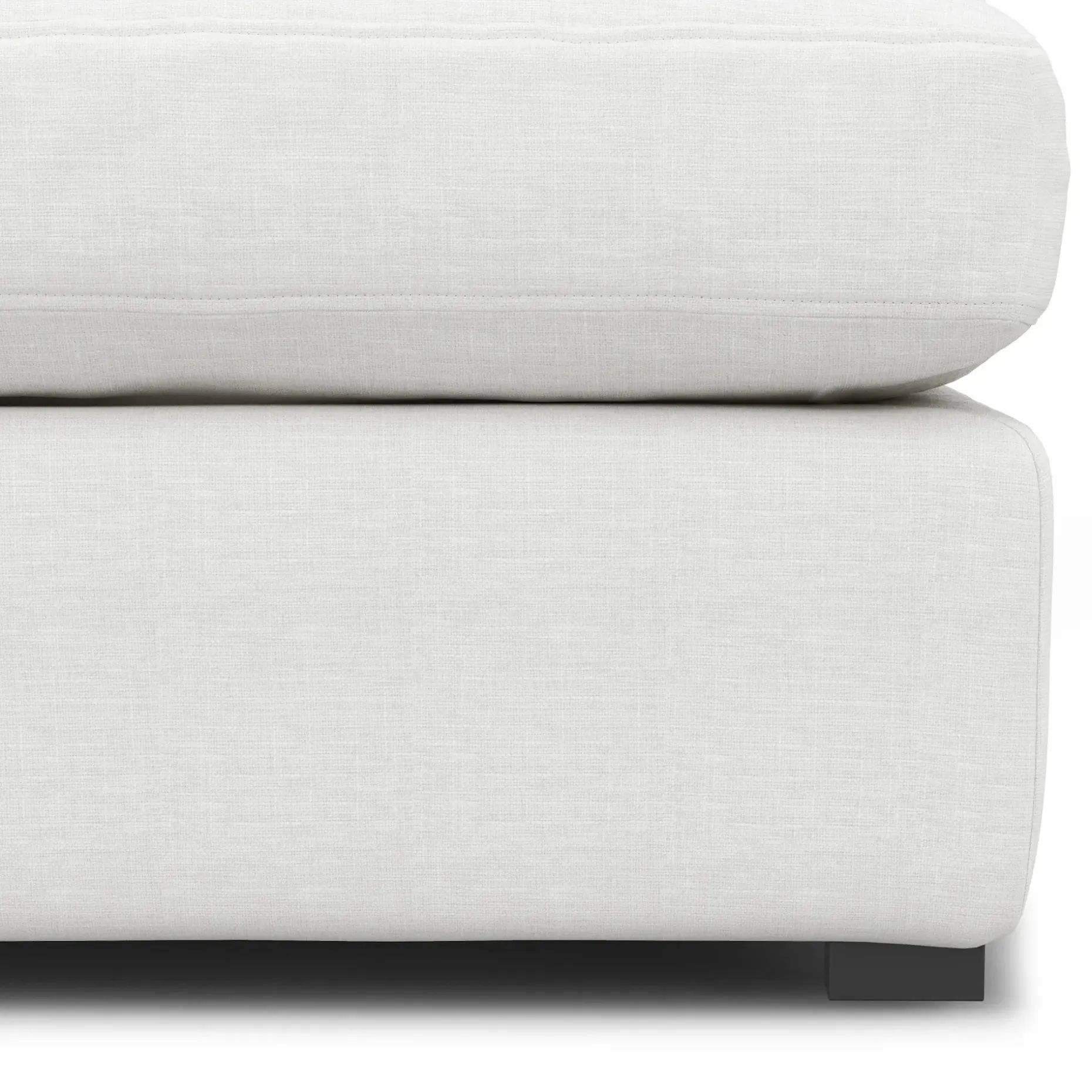 Beta 129.5" Modular U Sectional - Quartz White