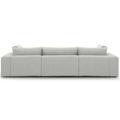 Beta 129.5" Modular U Sectional - Welsh Gray