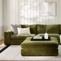 Beta 45" Ottoman - Cypress Green
