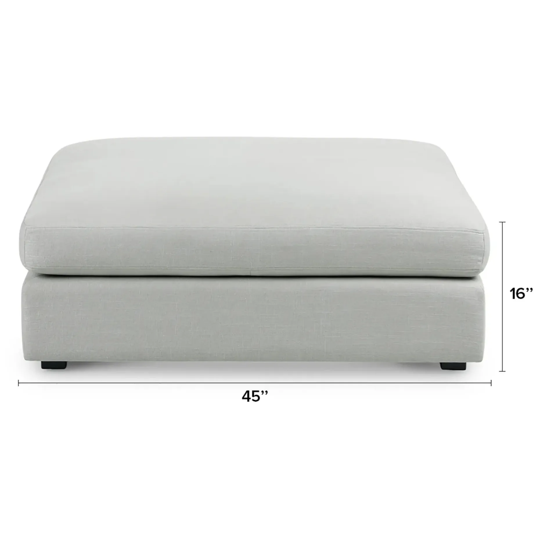 Beta 45" Ottoman - Welsh Gray