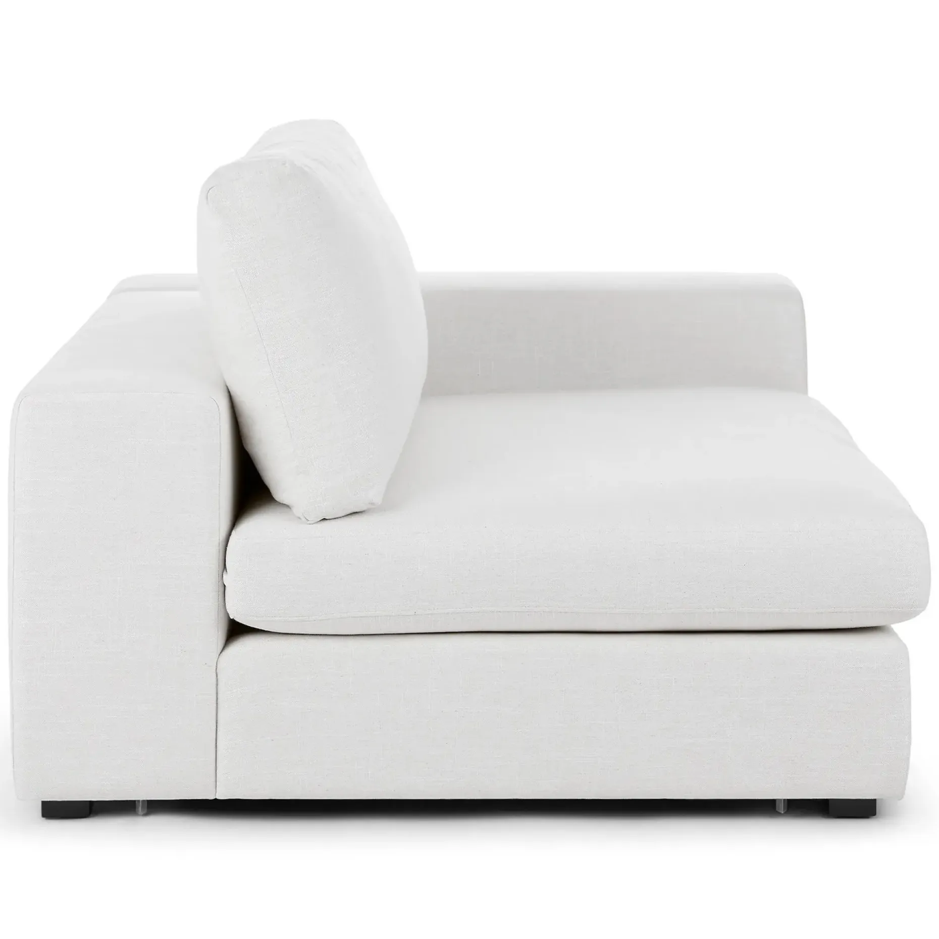 Beta 49" Right Arm Chair Module - Quartz White