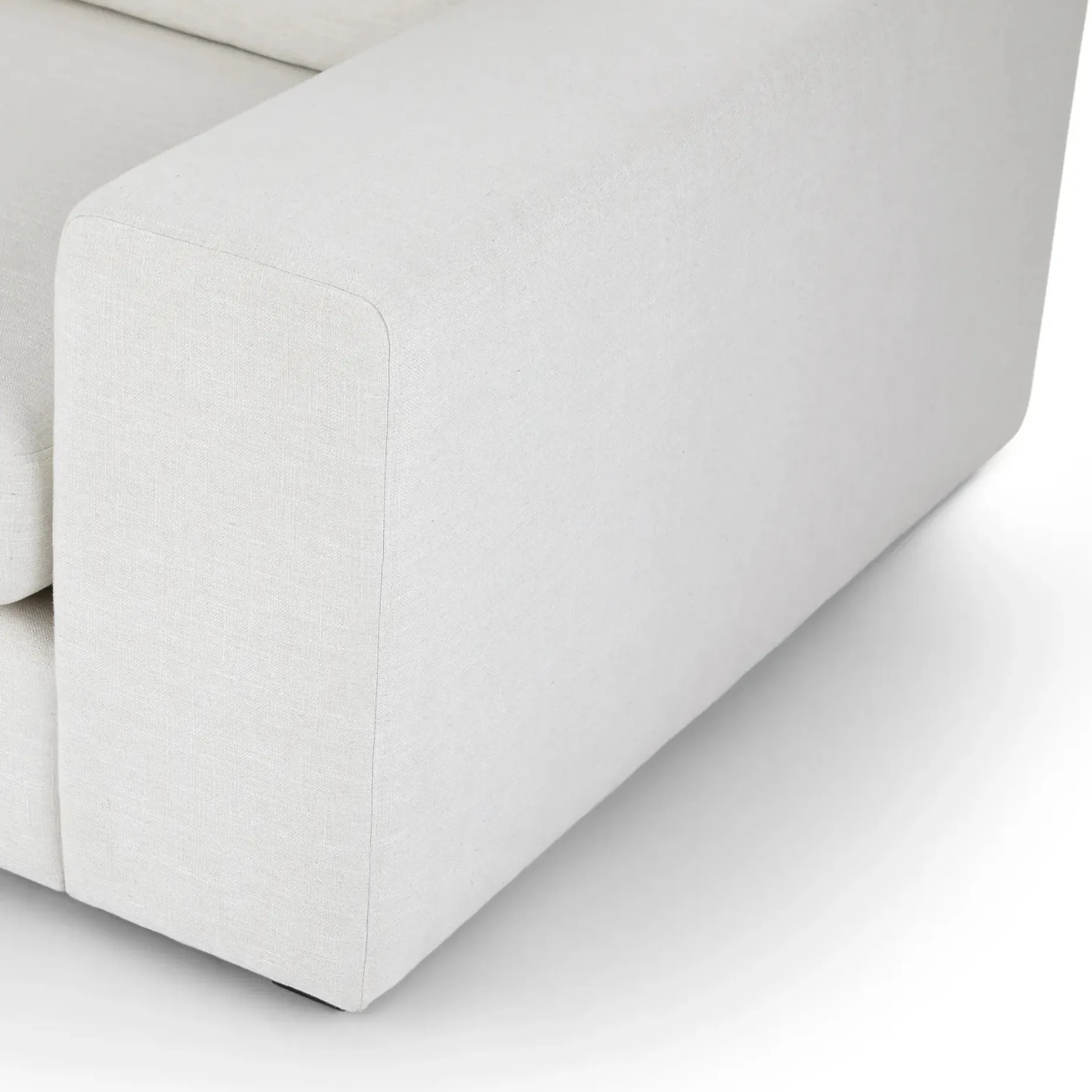 Beta 49" Right Arm Chair Module - Quartz White