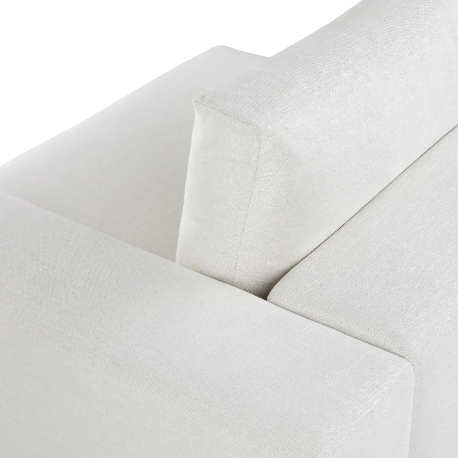 Beta 49" Right Arm Chair Module - Quartz White