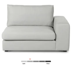 Beta 49" Right Arm Chair Module - Welsh Gray