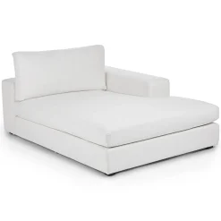 Beta 49" Right Chaise Module - Quartz White