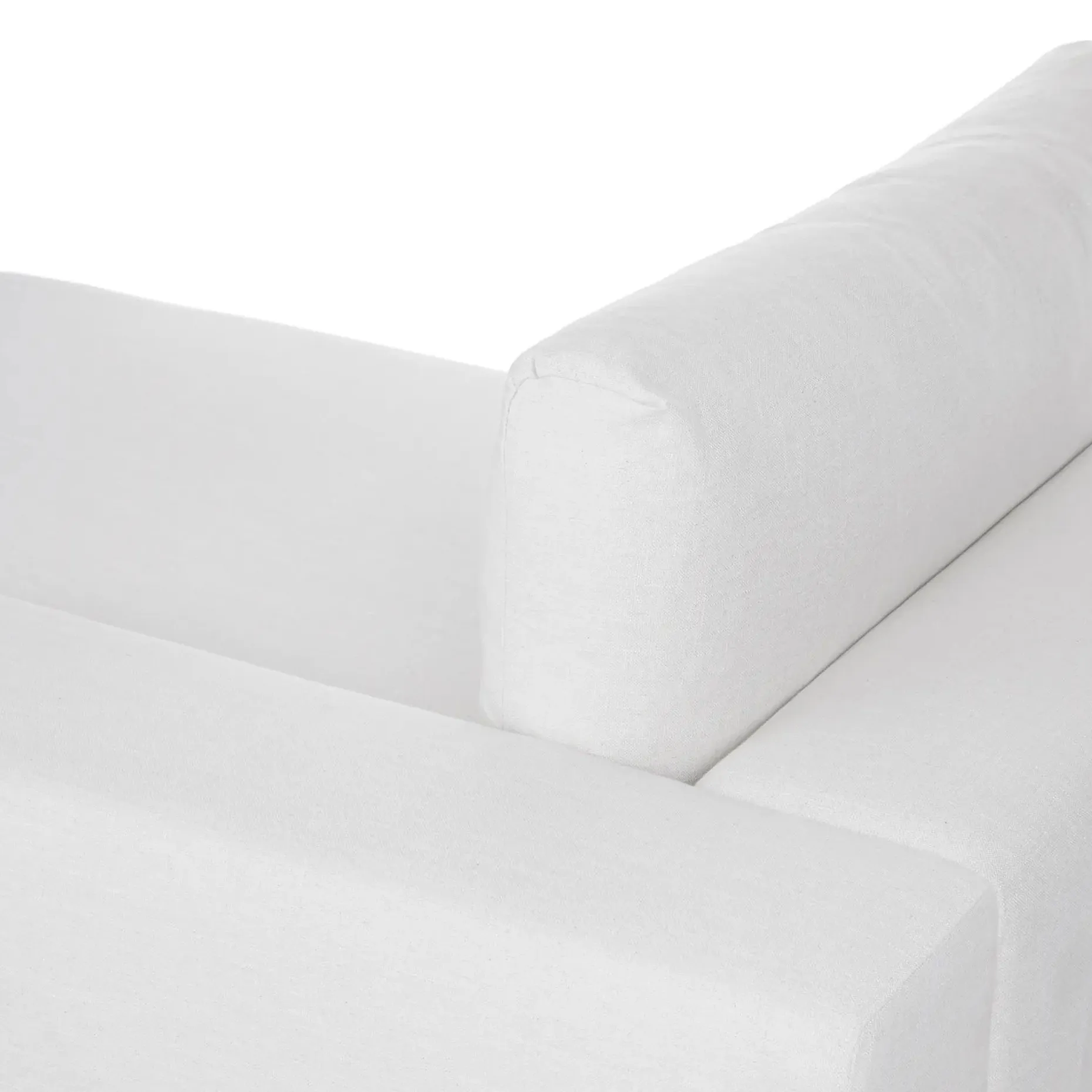 Beta 49" Right Chaise Module - Quartz White