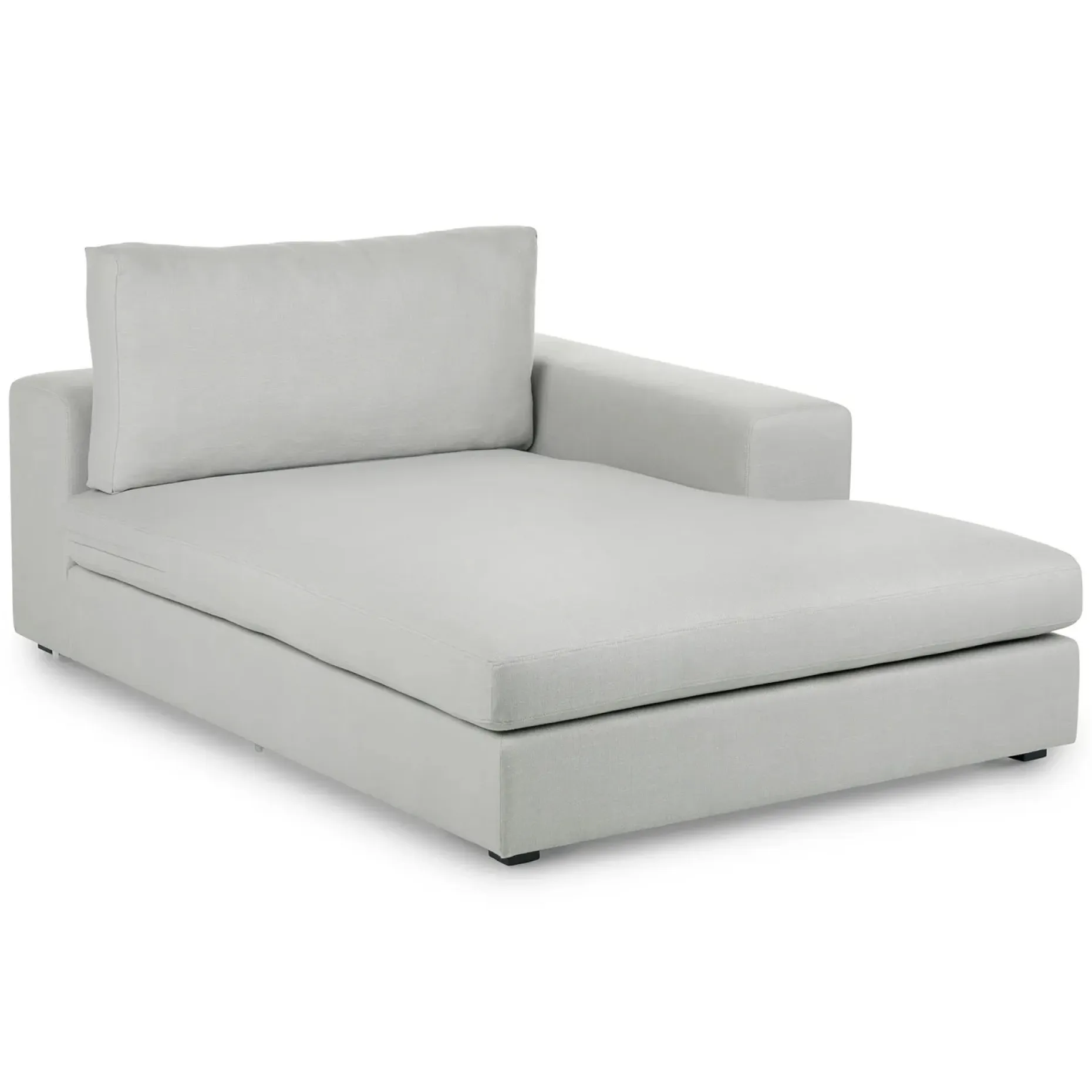 Beta 49" Right Chaise Module - Welsh Gray
