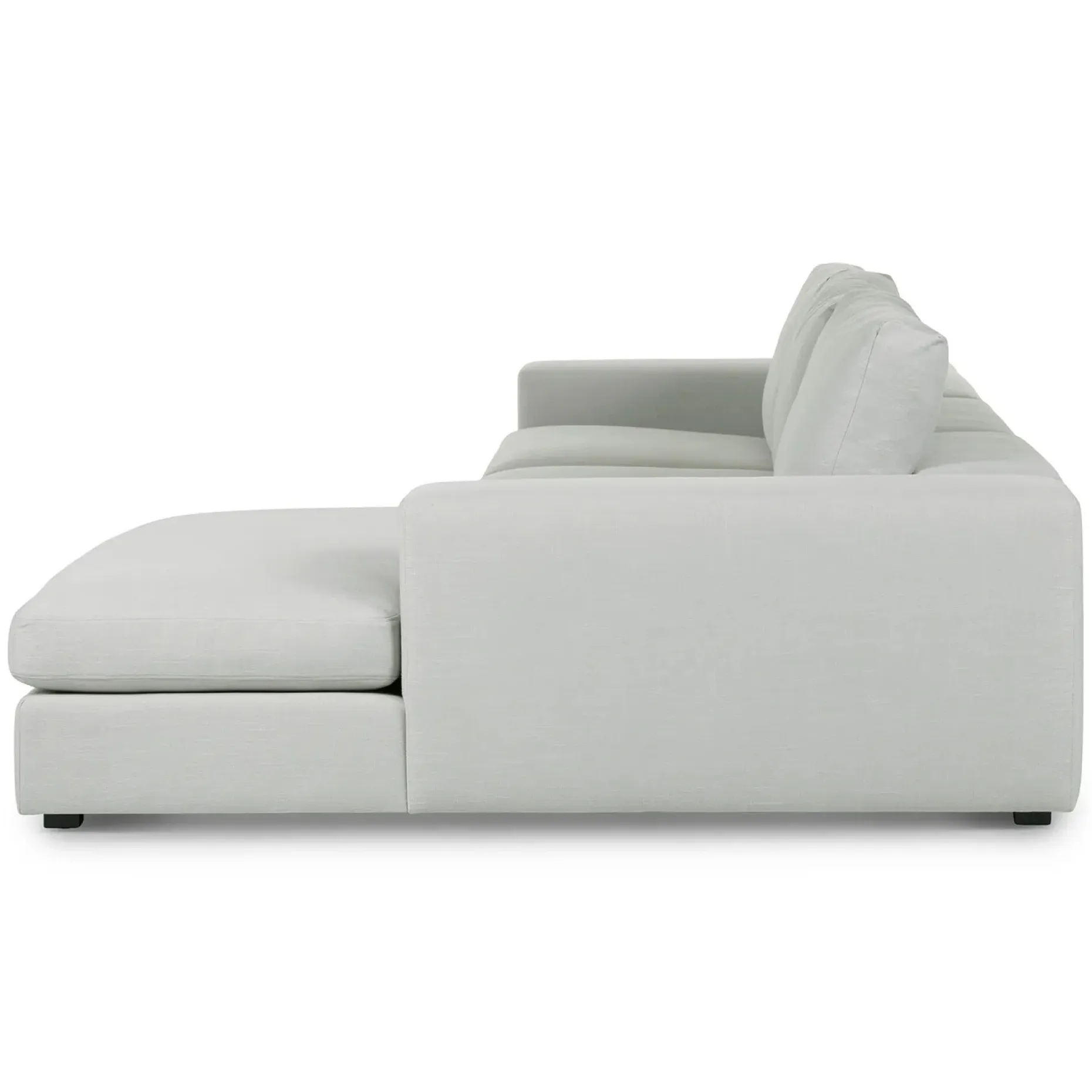 Beta 137.5" Right Modular Chaise Sectional - Welsh Gray