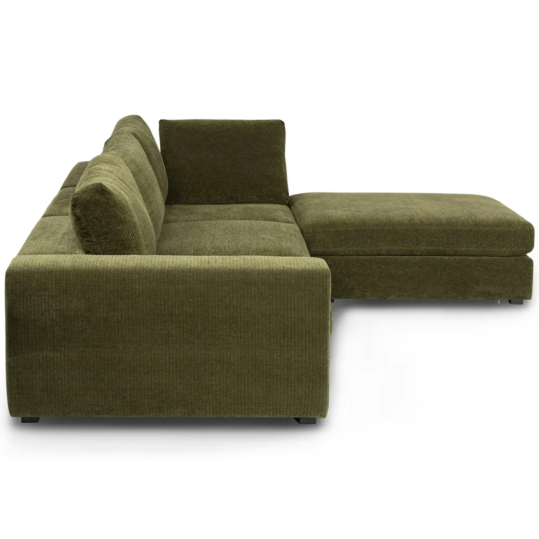 Beta 133.5" Right Modular Sectional - Cypress Green