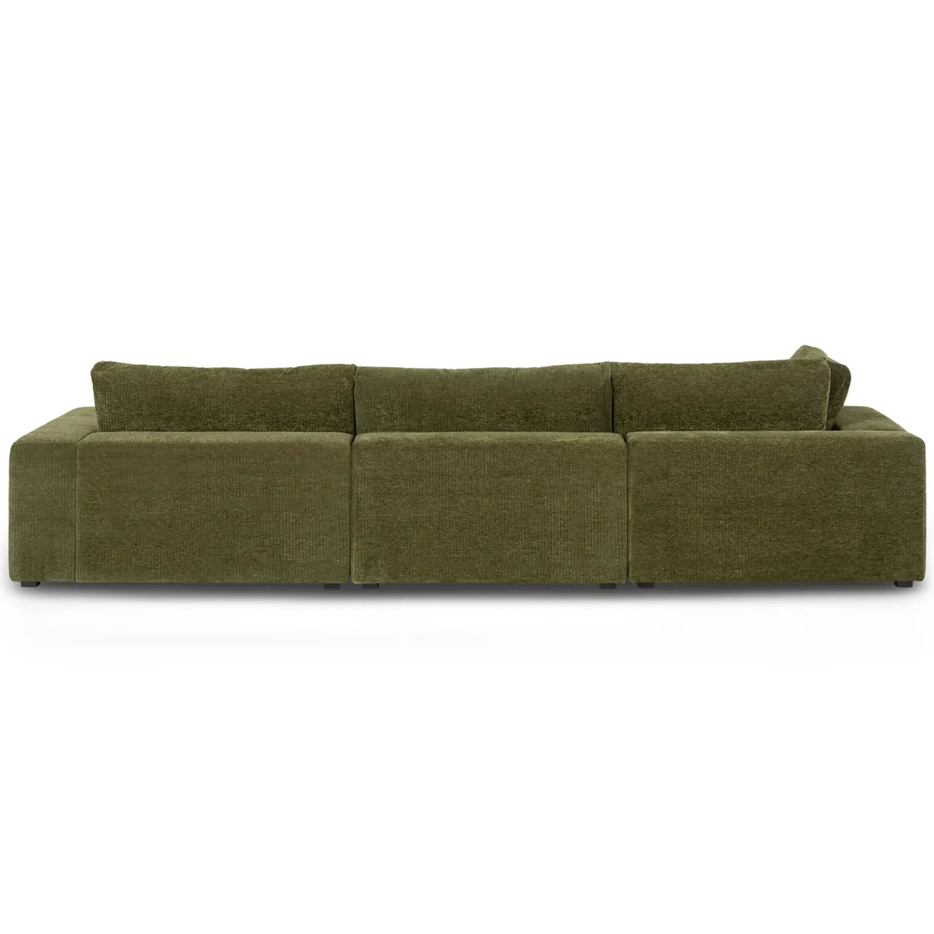 Beta 133.5" Right Modular Sectional - Cypress Green