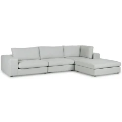 Beta 133.5" Right Modular Sectional - Welsh Gray