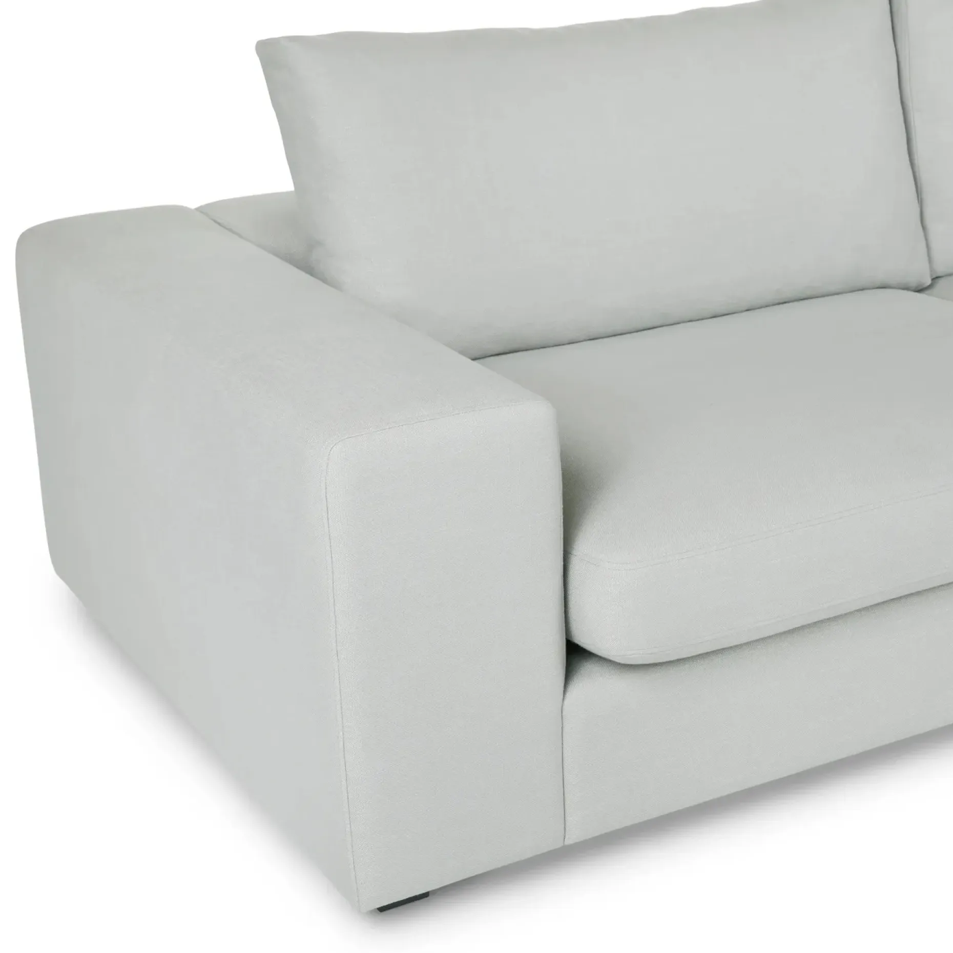 Beta 133.5" Right Modular Sectional - Welsh Gray