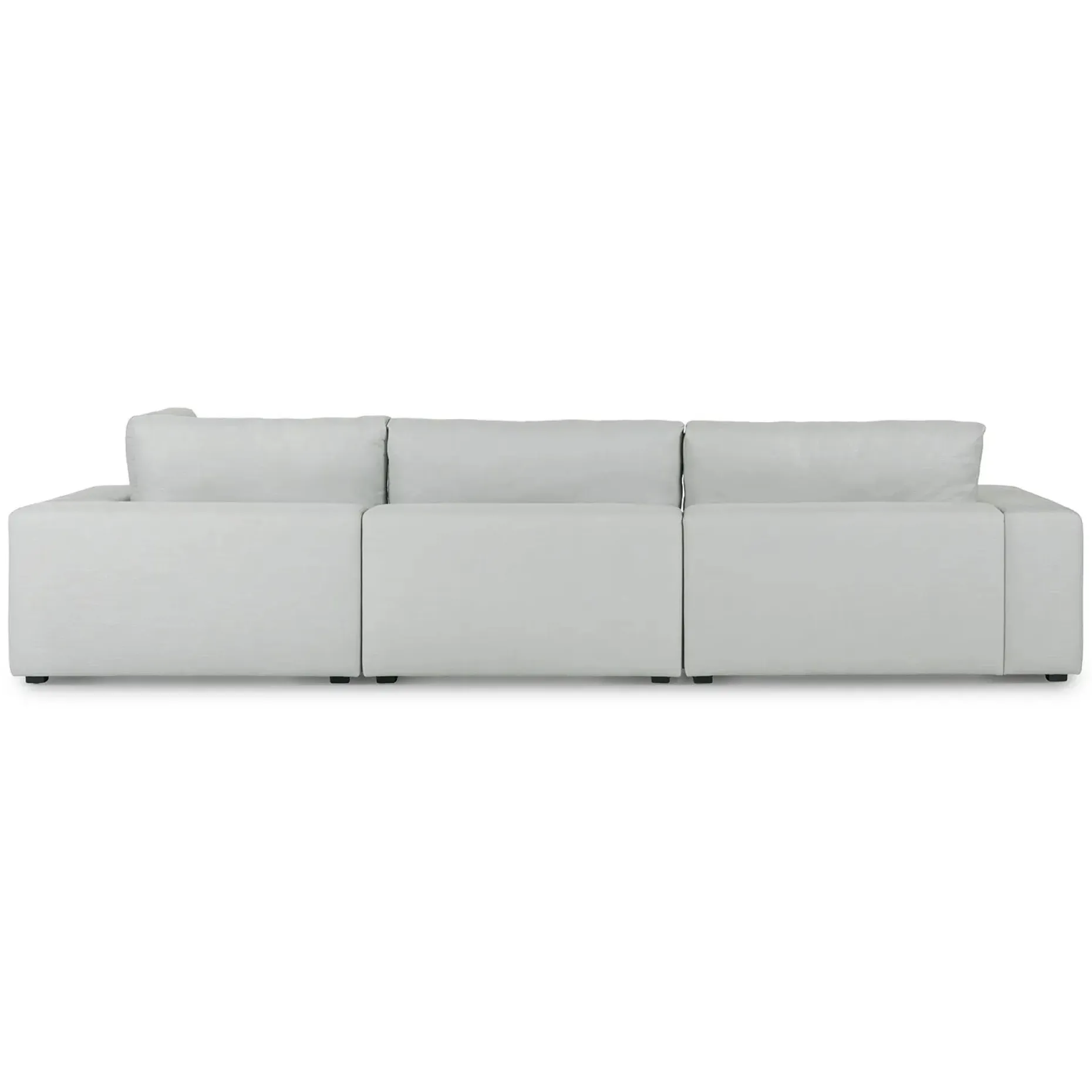 Beta 133.5" Right Modular Sectional - Welsh Gray