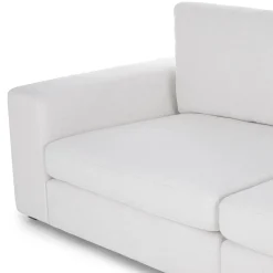 Beta 133.5" Right Modular Sectional - Quartz White