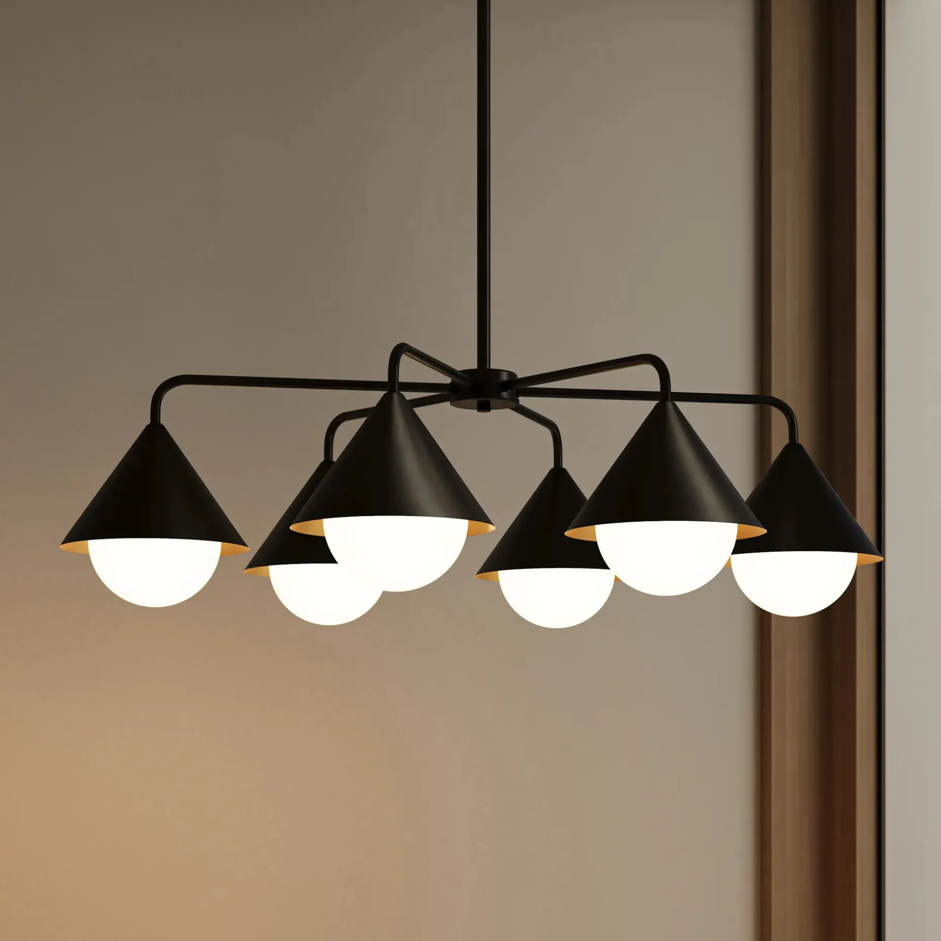 Bing Chandelier - Black