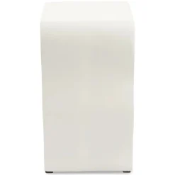 Bixby Outdoor Concrete Side Table - Natural White