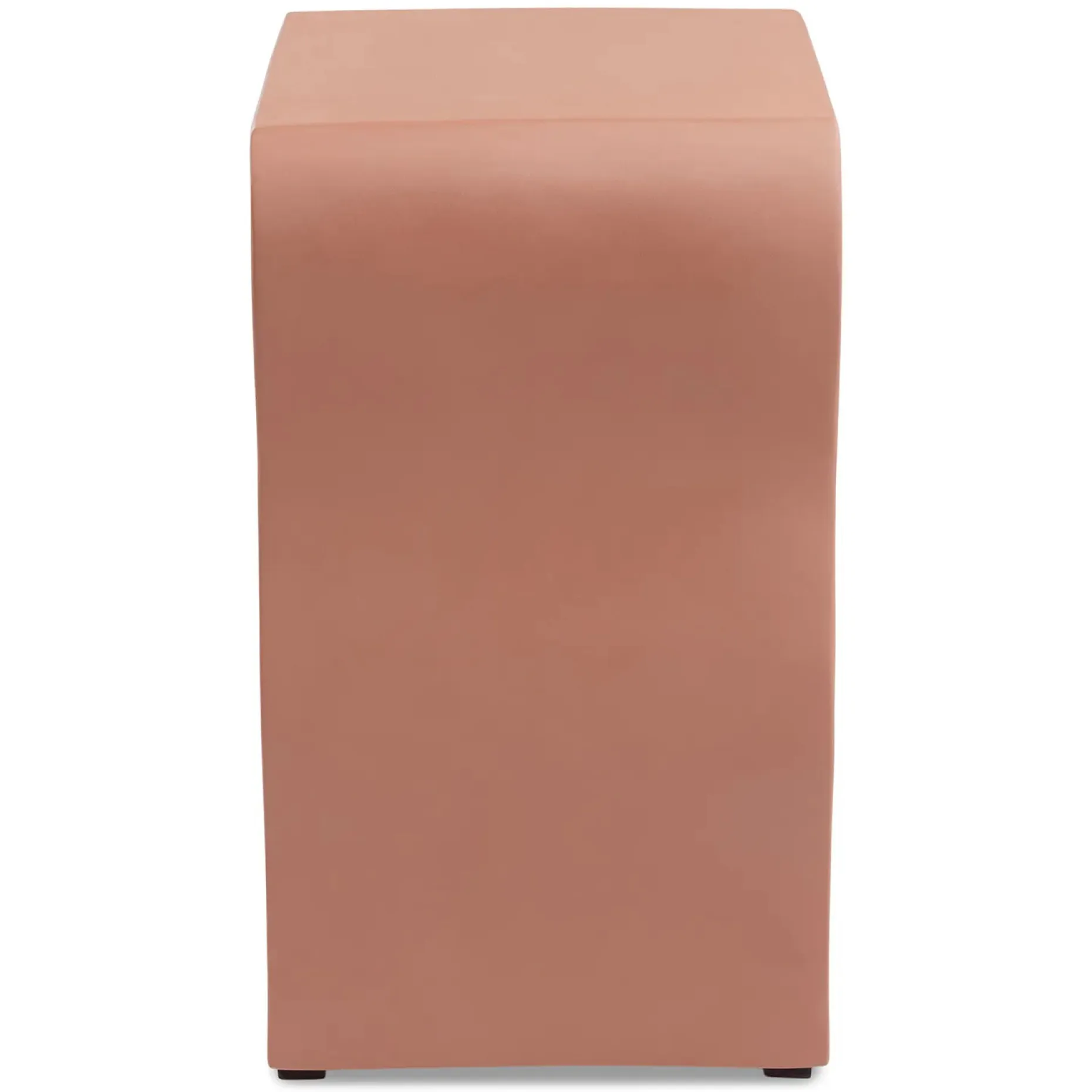 Bixby Outdoor Concrete Side Table - Ochre Brown