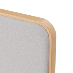 Bjorn Queen Upholstered Bed - White Oak and Ratine Ivory