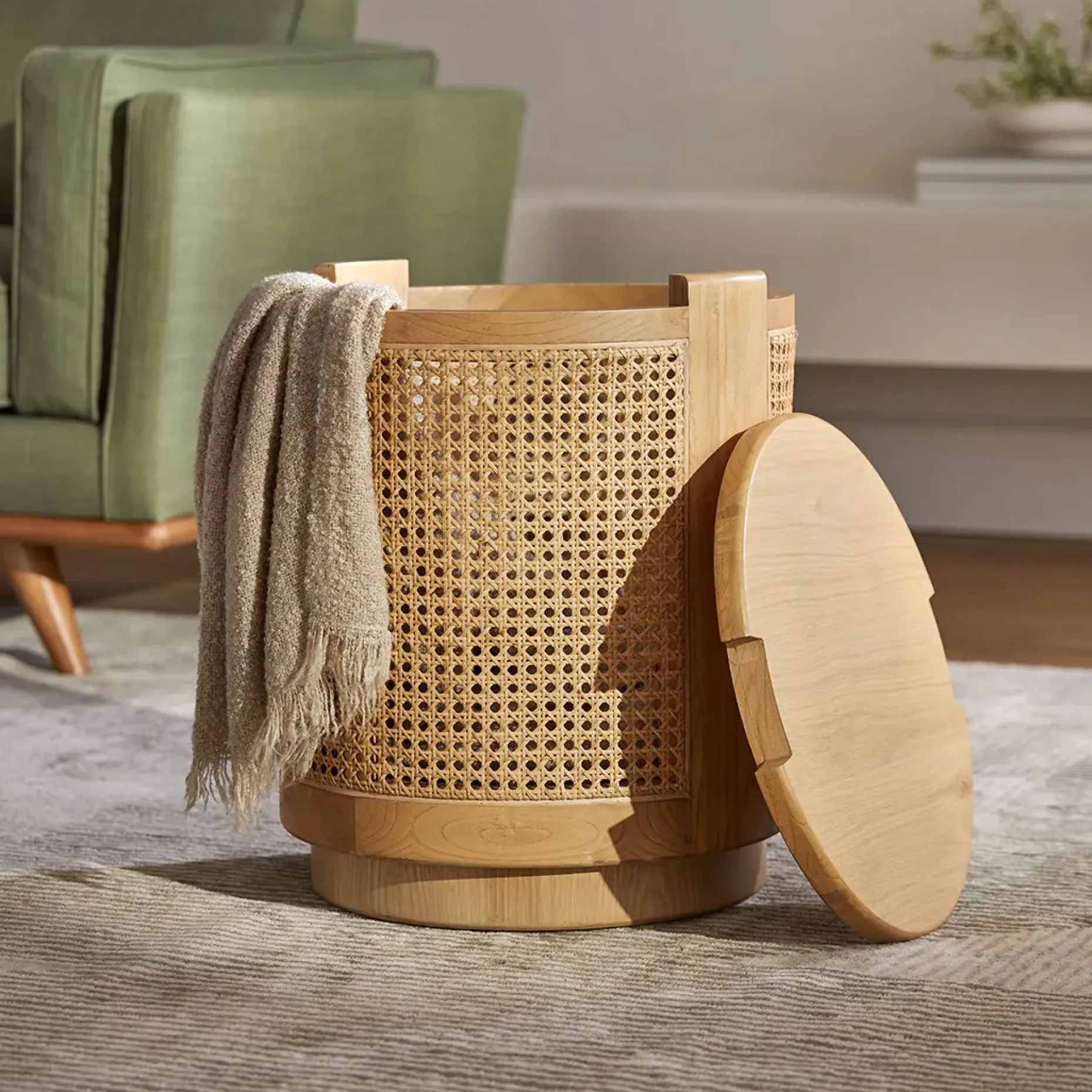 Bocana Storage Side Table - Oak