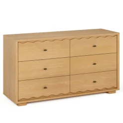 Boe 6-Drawer Double Dresser - Natural Oak